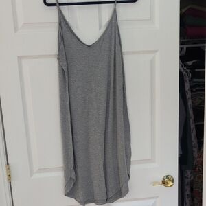 Women's Gray Sleeveless Slip/Dress